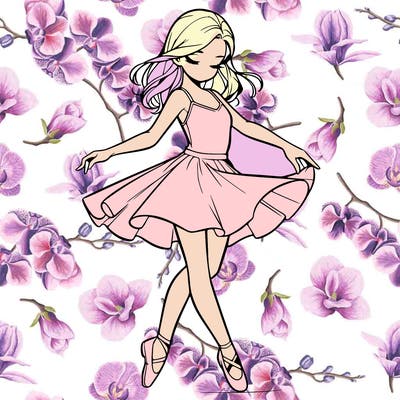 a realistic girl doing dance