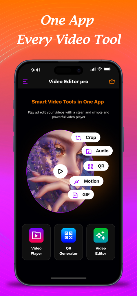 Y2mate Apps - Interfaccia mobile delle app Y2mate che mostra vari strumenti come estrazione audio ritaglio video e generatore di codici QR