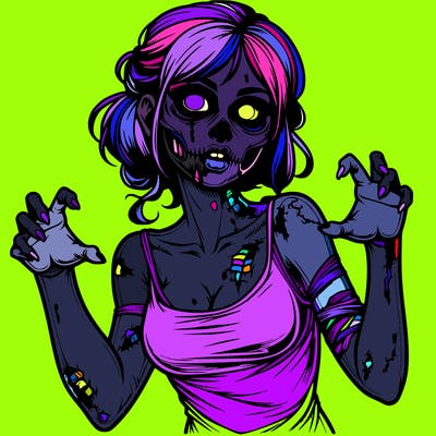 realistic zombie girl