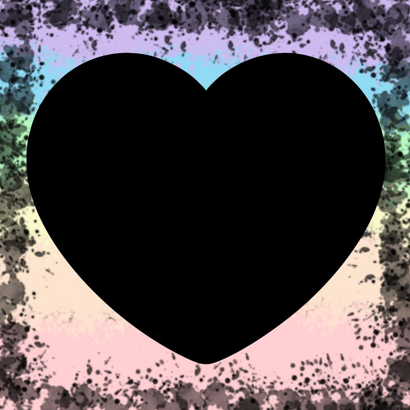 a blank heart