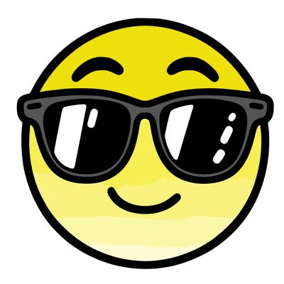 emoji with sunglasses