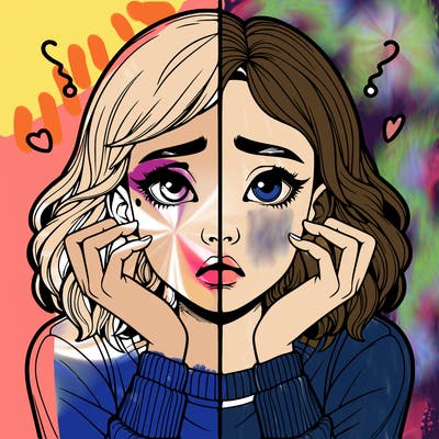 realistic girl split