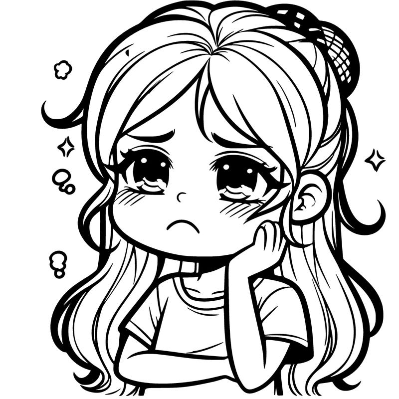 upset girl