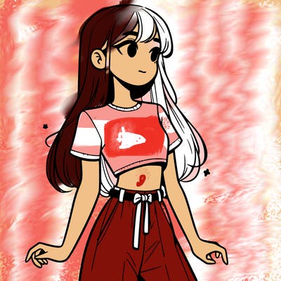 girl in a cute crop top