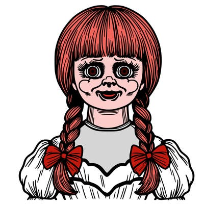 annabelle creepy doll adult