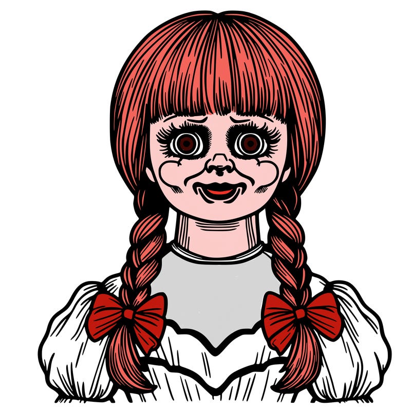 annabelle creepy doll adult