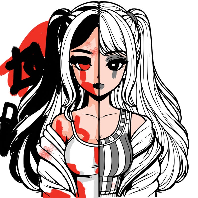 realistic girl split