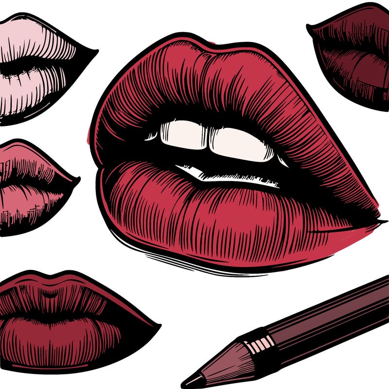 realistic  lips
