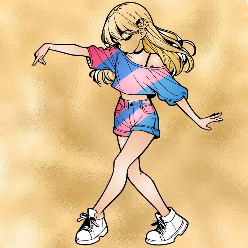 realistic girl danceing