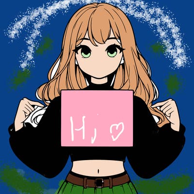 girl holding a blank sign in a long sleeve crop top