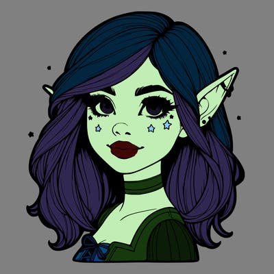 realistic halloween elf girl