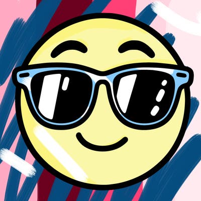 emoji with sunglasses