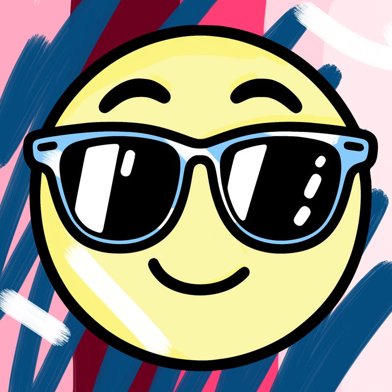 emoji with sunglasses