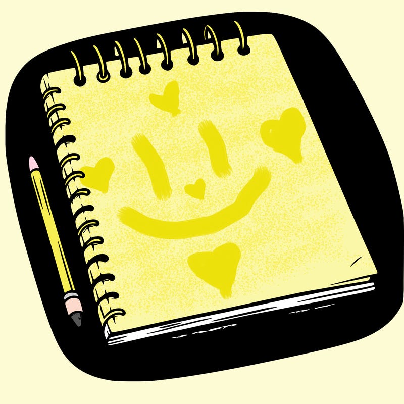a blank sketch pad