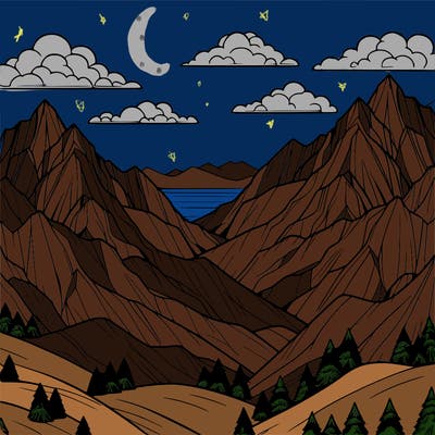 mountain background realistic