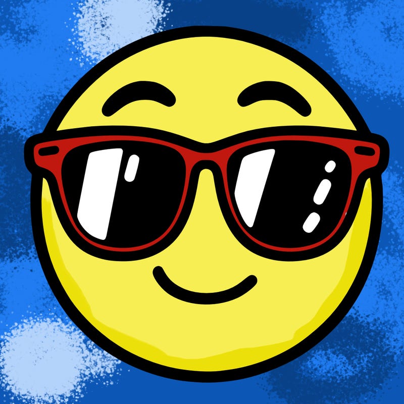 emoji with sunglasses