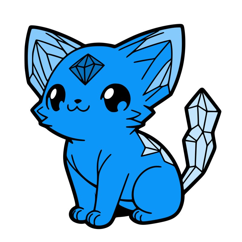 crystal kitten