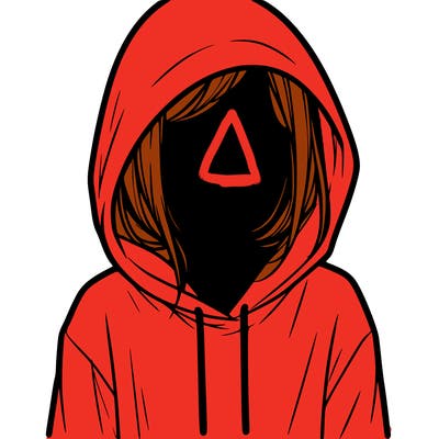 faceless girl in hoodie
