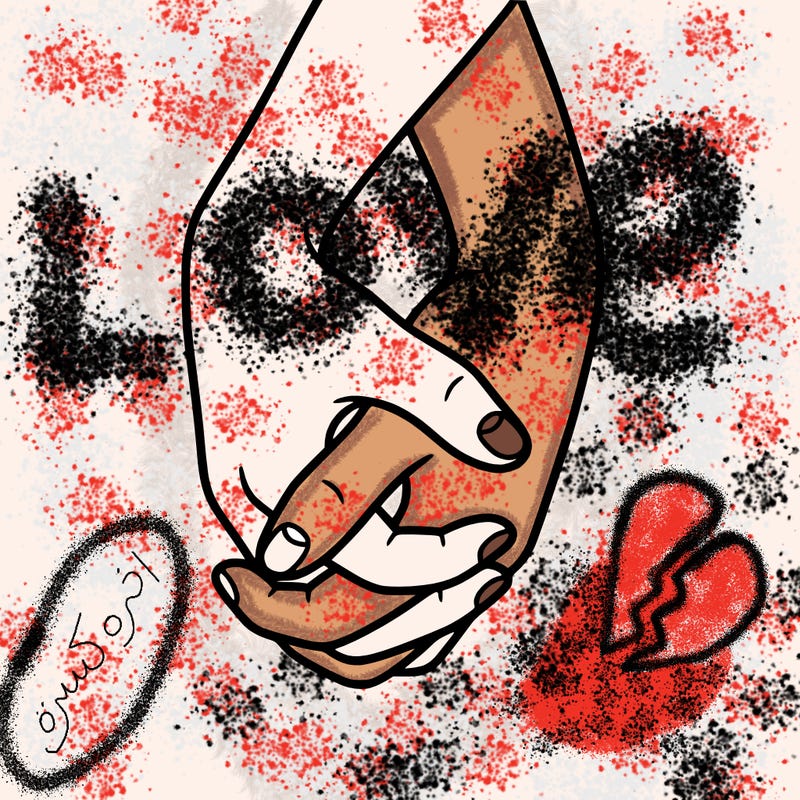 hands in shape of heart