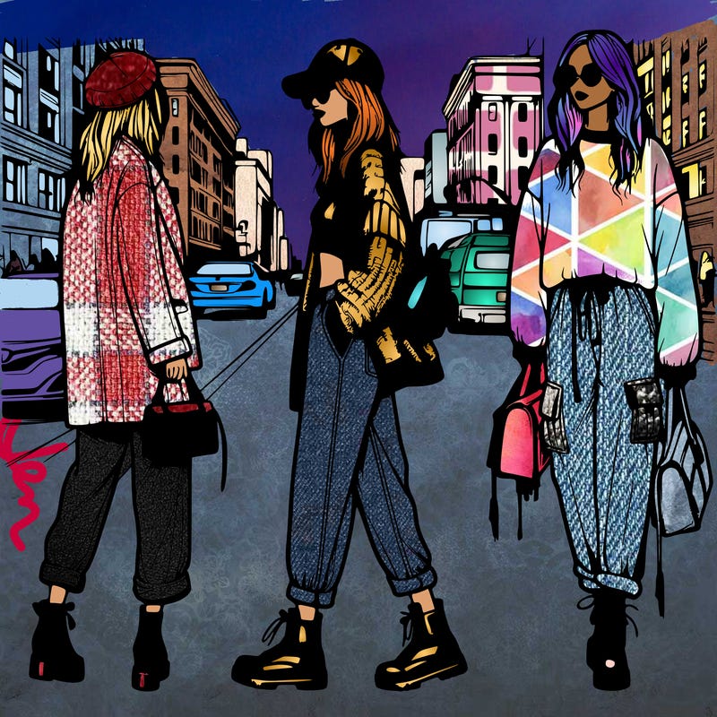 street style fashion realistic girl