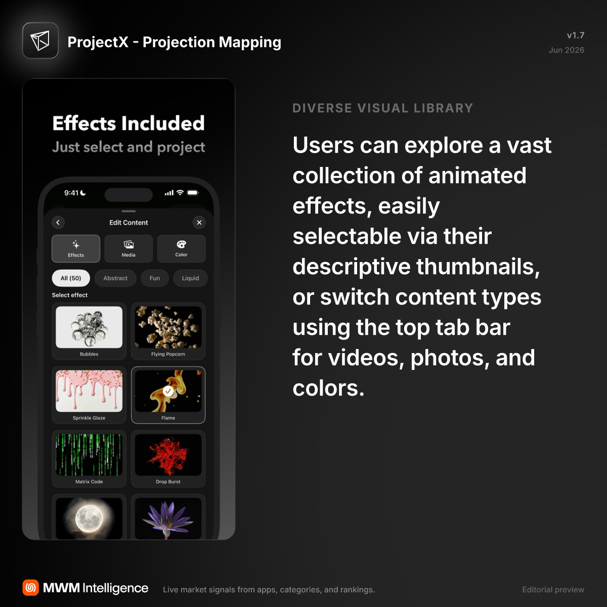 ProjectX - Projection Mapping - Graphics & Design App | MWM