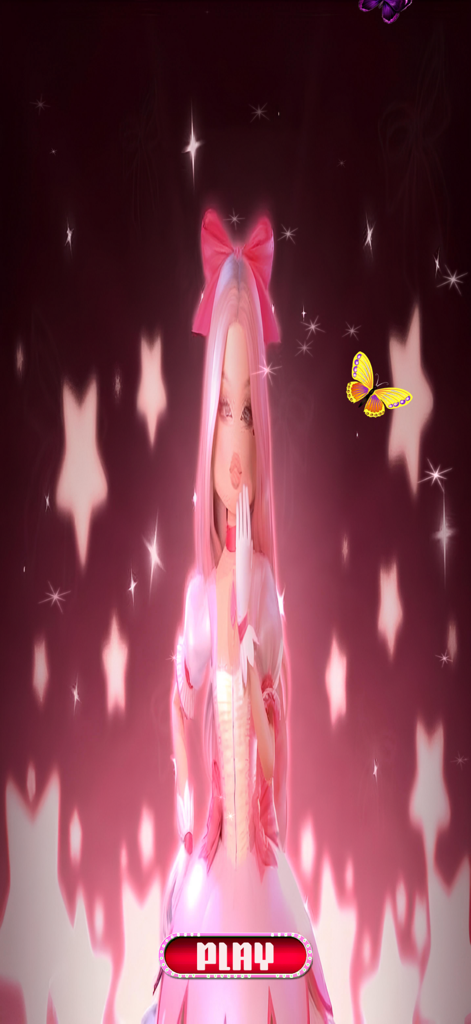 Main menu of the Dress To Impress fashion and makeup game with a pink princess doll