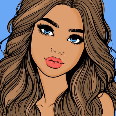 beautiful realistic girl