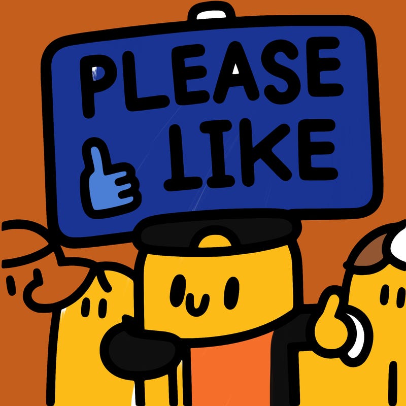 a sigh say please like