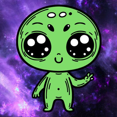 alien cute