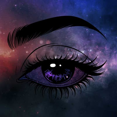 eye closed realistic