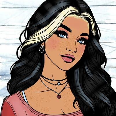 detailed realistic girl