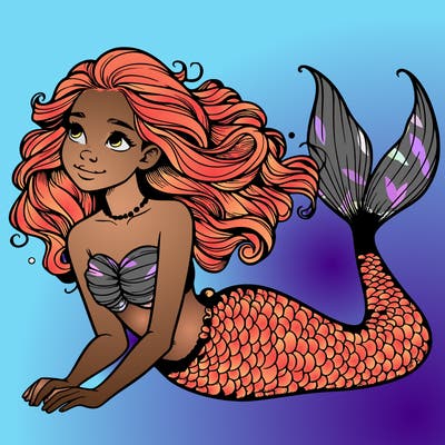 a realistic mermaid