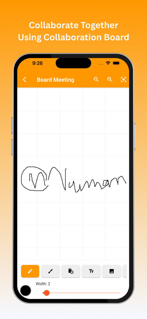 WeweVibe - Local Vibe Finder - Interface of the WeweVibe app collaboration board showing drawing tools and hand-written notes