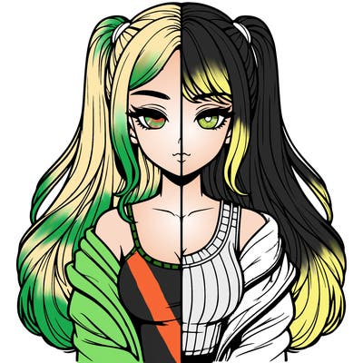 realistic girl split