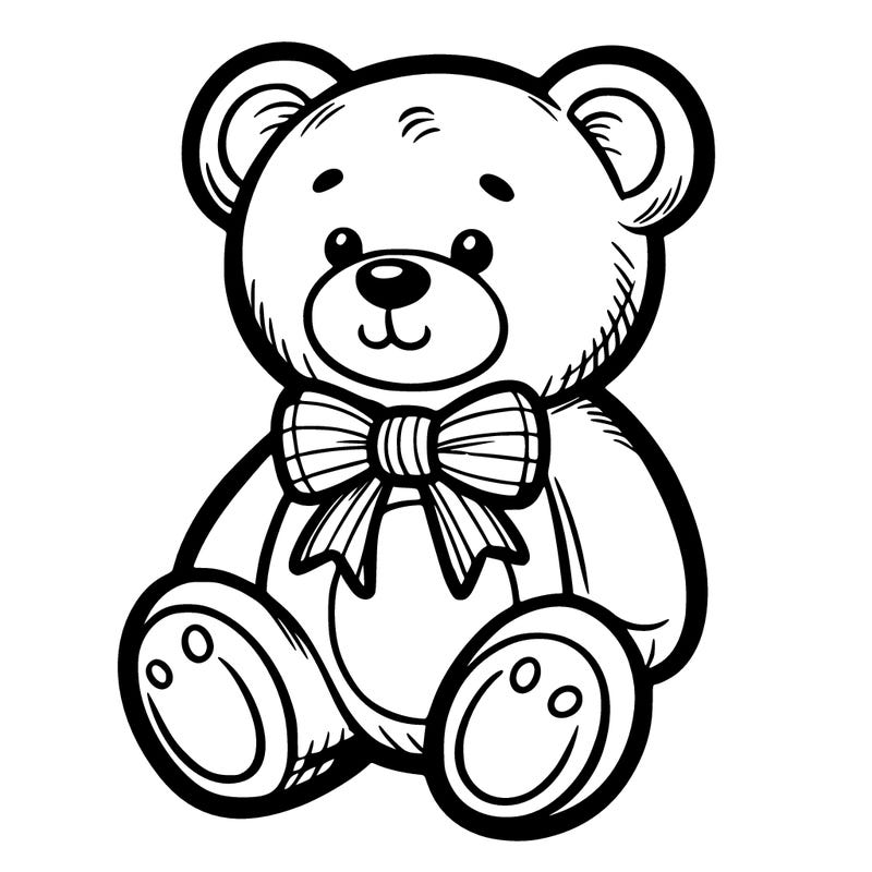 teddy bear with a bow on it