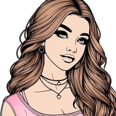 detailed realistic girl