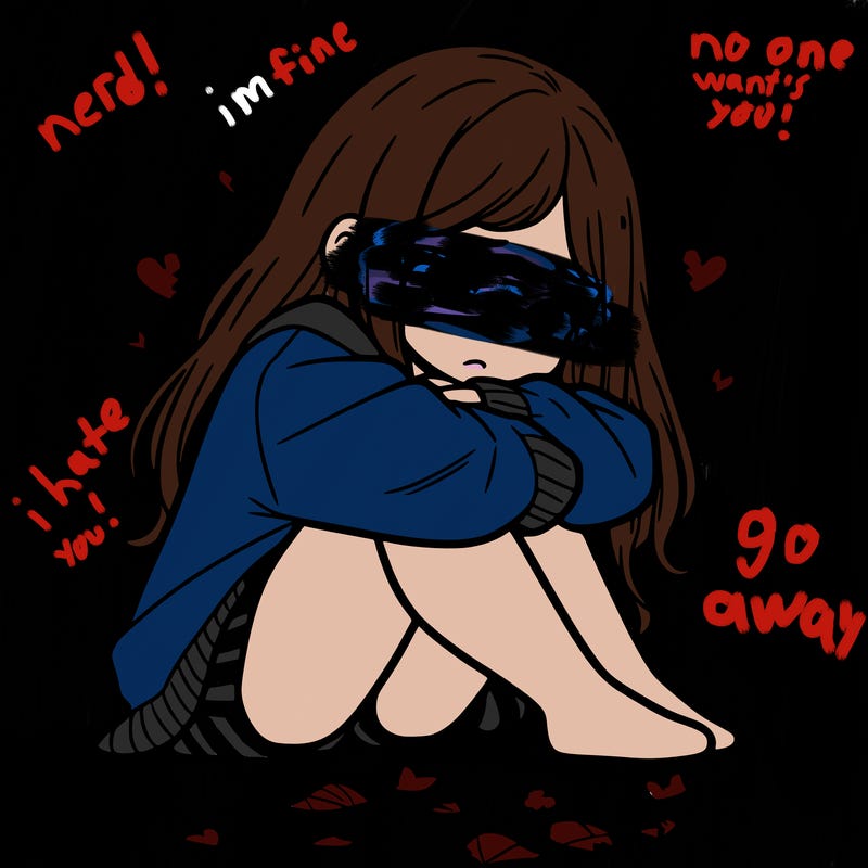 a girl after a breakup