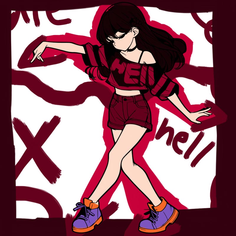 realistic girl danceing