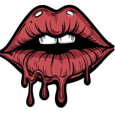 lips that look realistic and drip