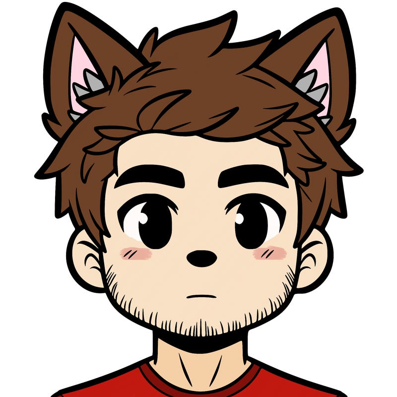 man with wolf's ears
