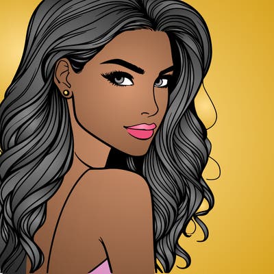 beautiful female fashion model