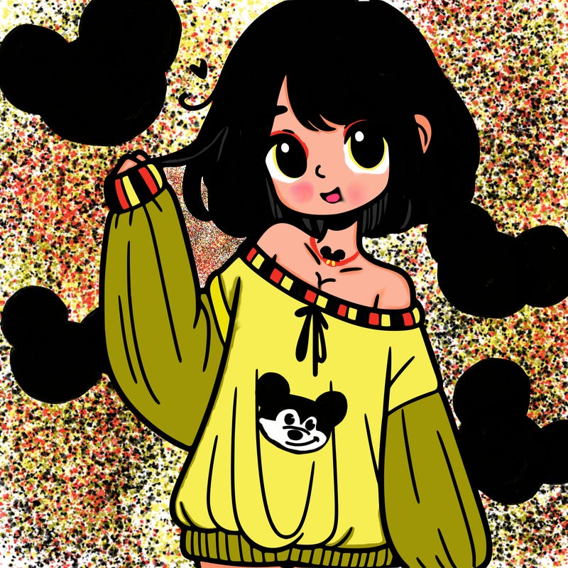 girl in baggy sweater hanging off her shoulder