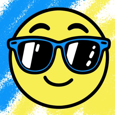 emoji with sunglasses