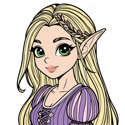 realistic girl elf