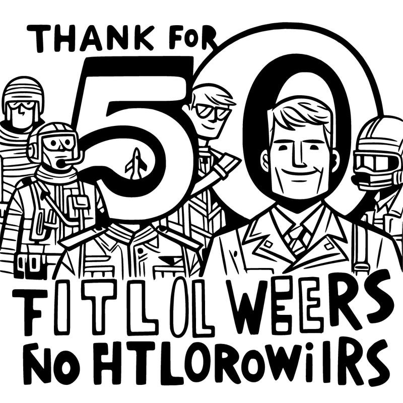 thank you for 50 followers
