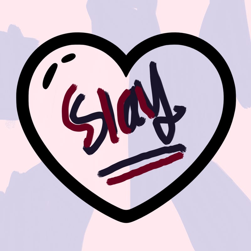 a blank heart