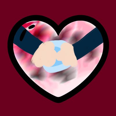 a blank heart