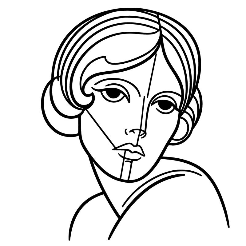 pop art style woman