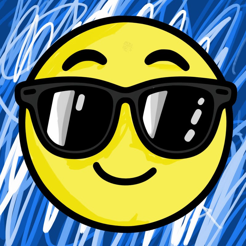 emoji with sunglasses