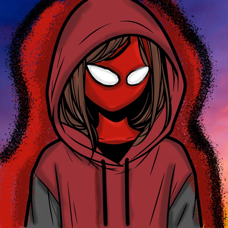 faceless girl in hoodie